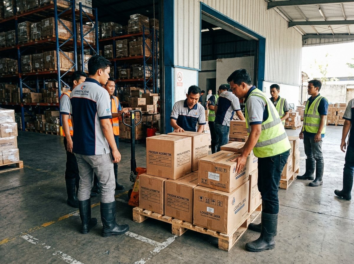 Solusi Rantai Pasok forwarder door to door Skala Industri (Alat Berat hingga Kosmetik)