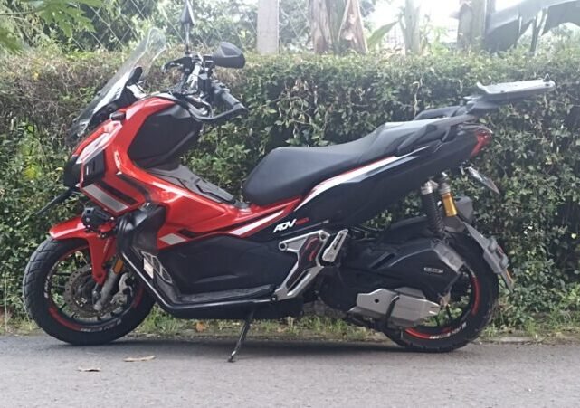 honda adv 150 abs merah hitam offisial second