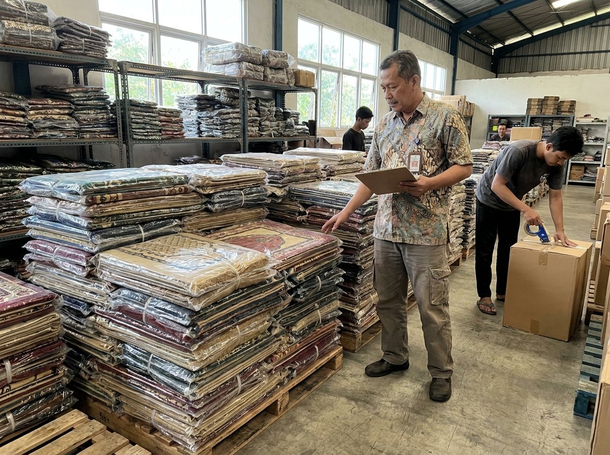Kapasitas Pengadaan, Legalitas, dan Portofolio vendor sajadah printing Umrohkit