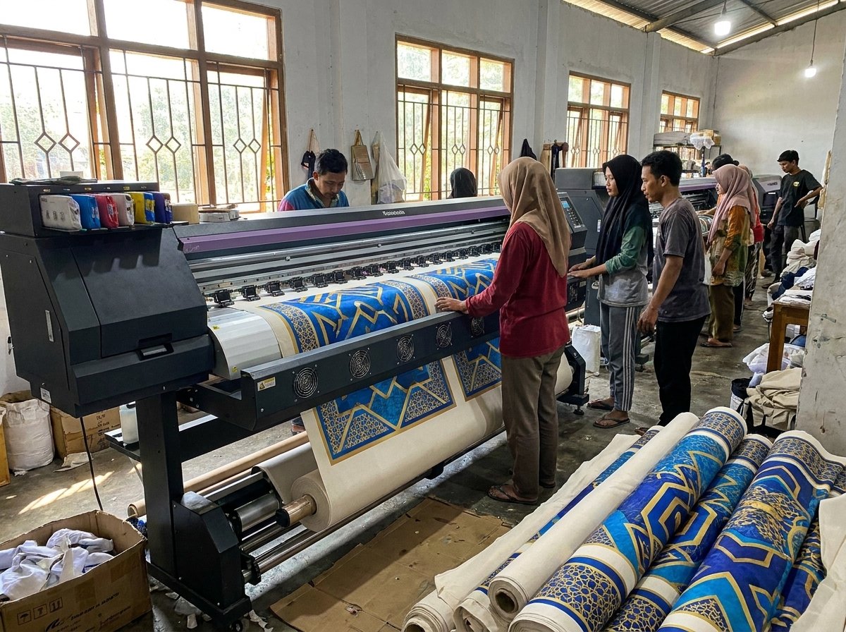 Keunggulan Order di Pabrik Konveksi Sajadah Printing Umrohkit