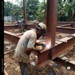 Pengerjaan Konstruksi Baja WF Gudang dan Ruko Bandung